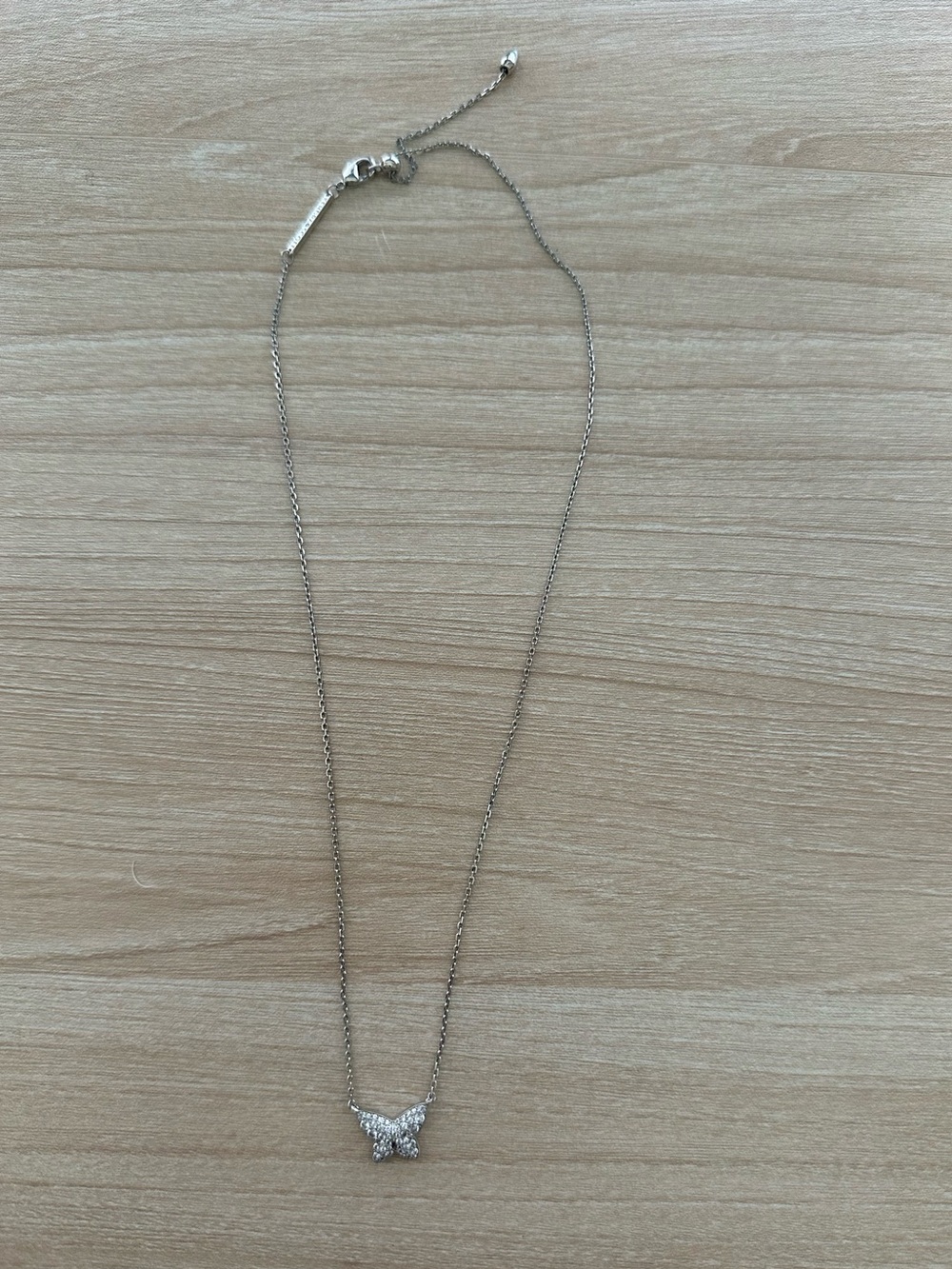 Kendra Scott silver butterfly necklace